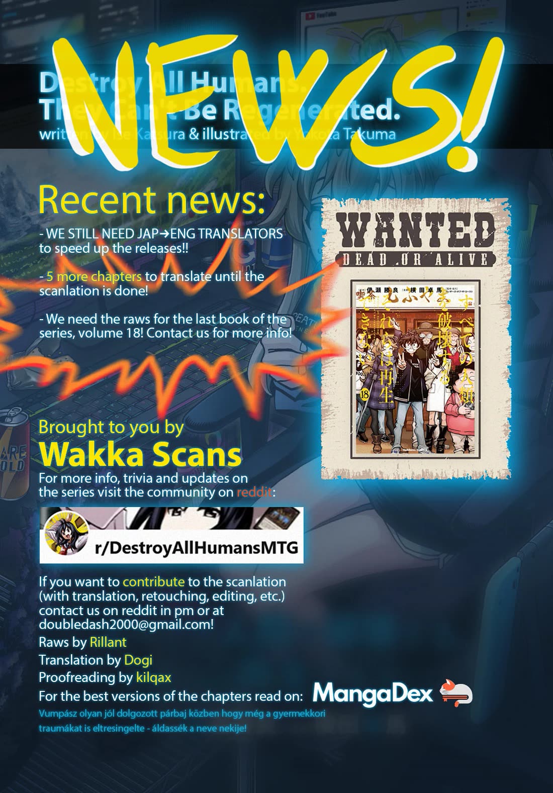 Destroy All of Humanity. It Can't Be Regenerated. chapter 66 page 1