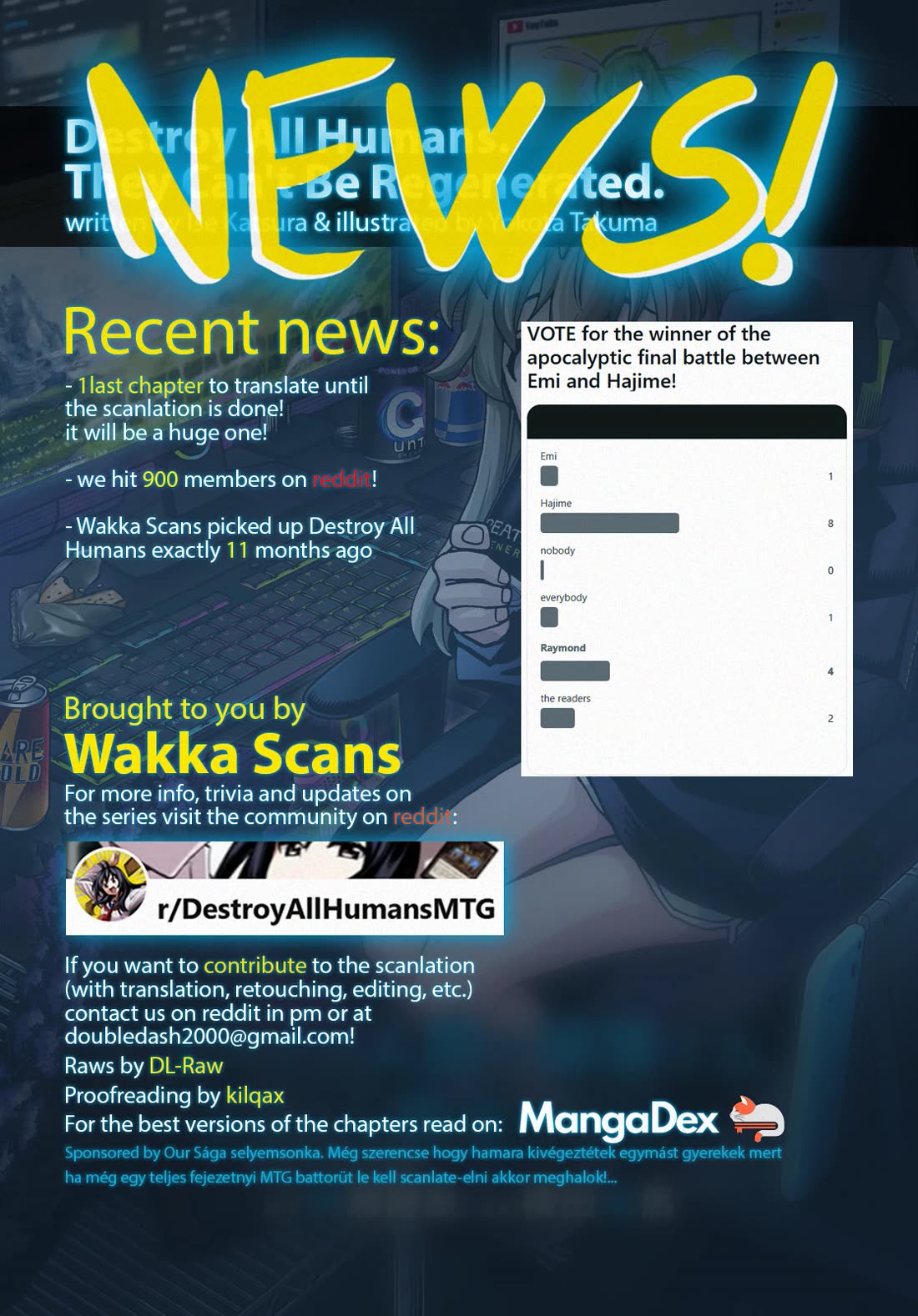 Destroy All of Humanity. It Can't Be Regenerated. chapter 70 page 1