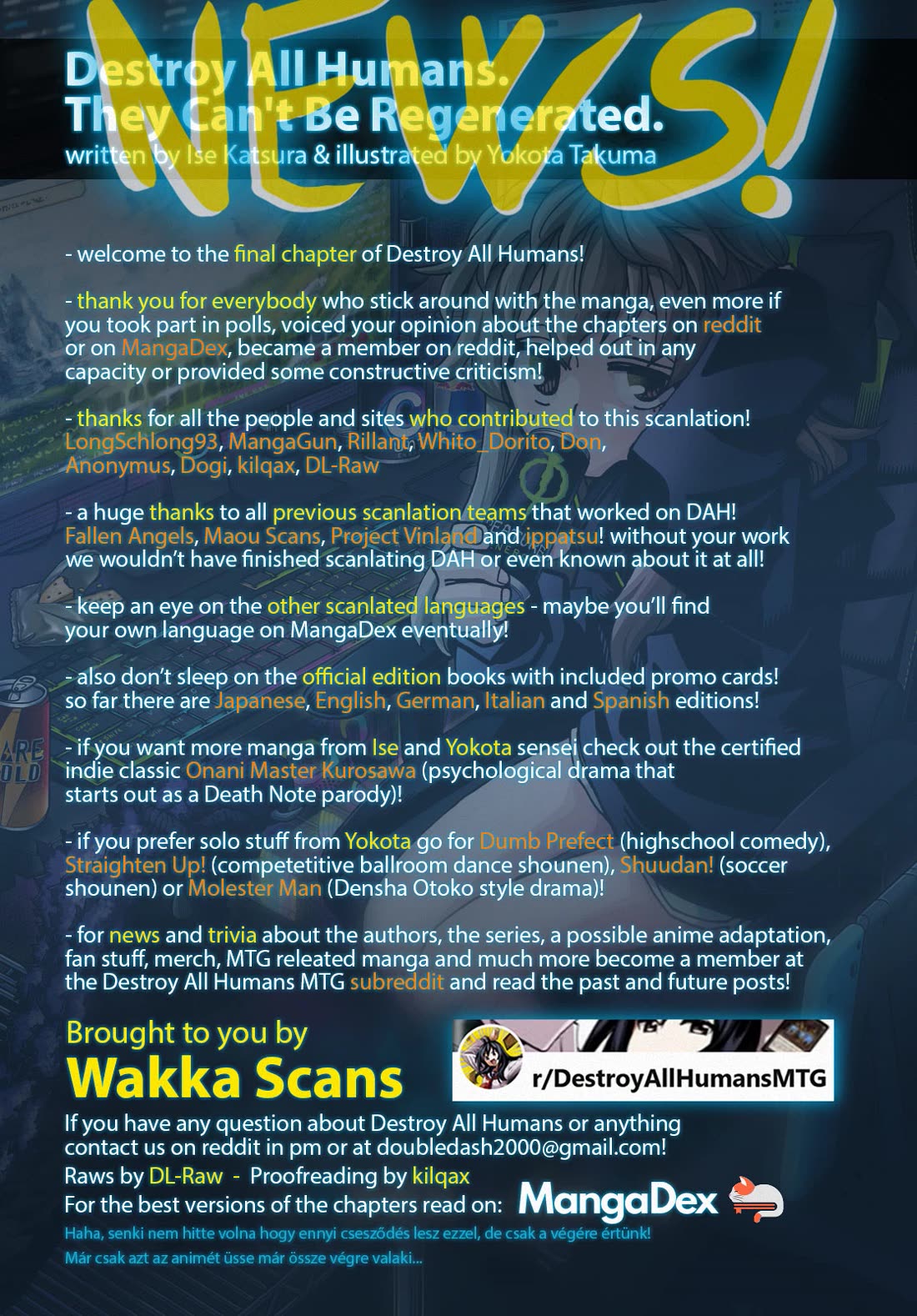 Destroy All of Humanity. It Can't Be Regenerated. chapter 71 page 67