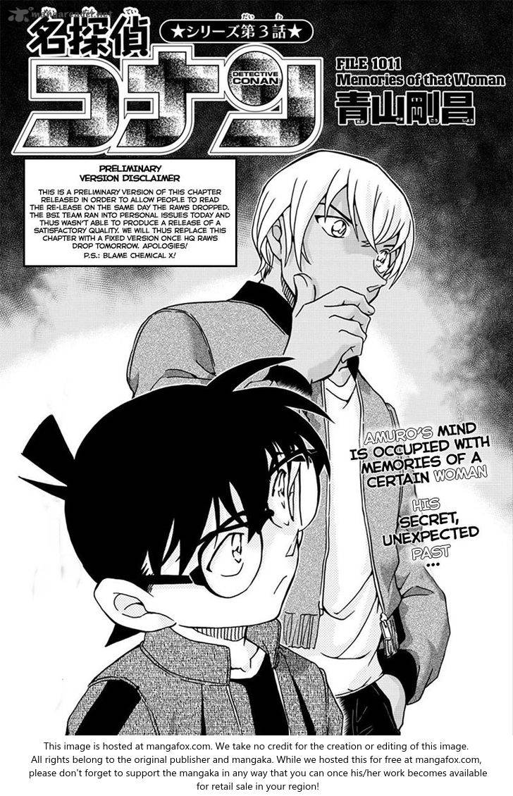 Detective Conan chapter 1011 page 1