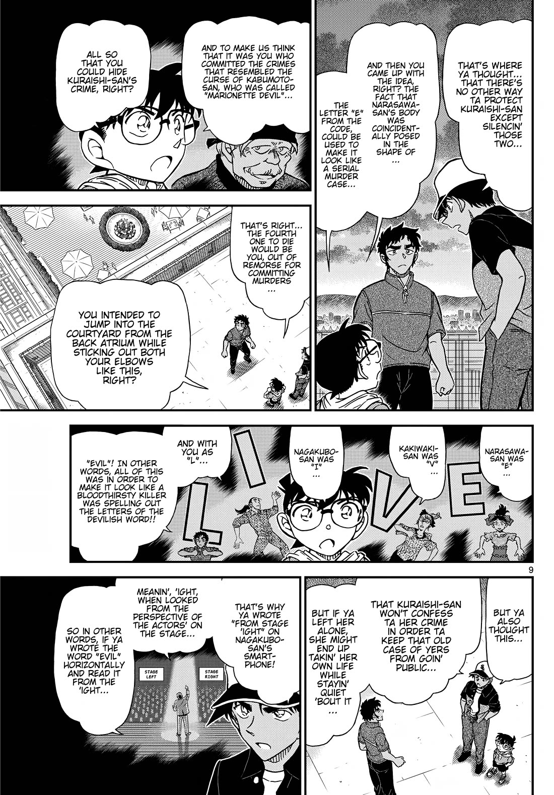 Detective Conan chapter 1133 page 9