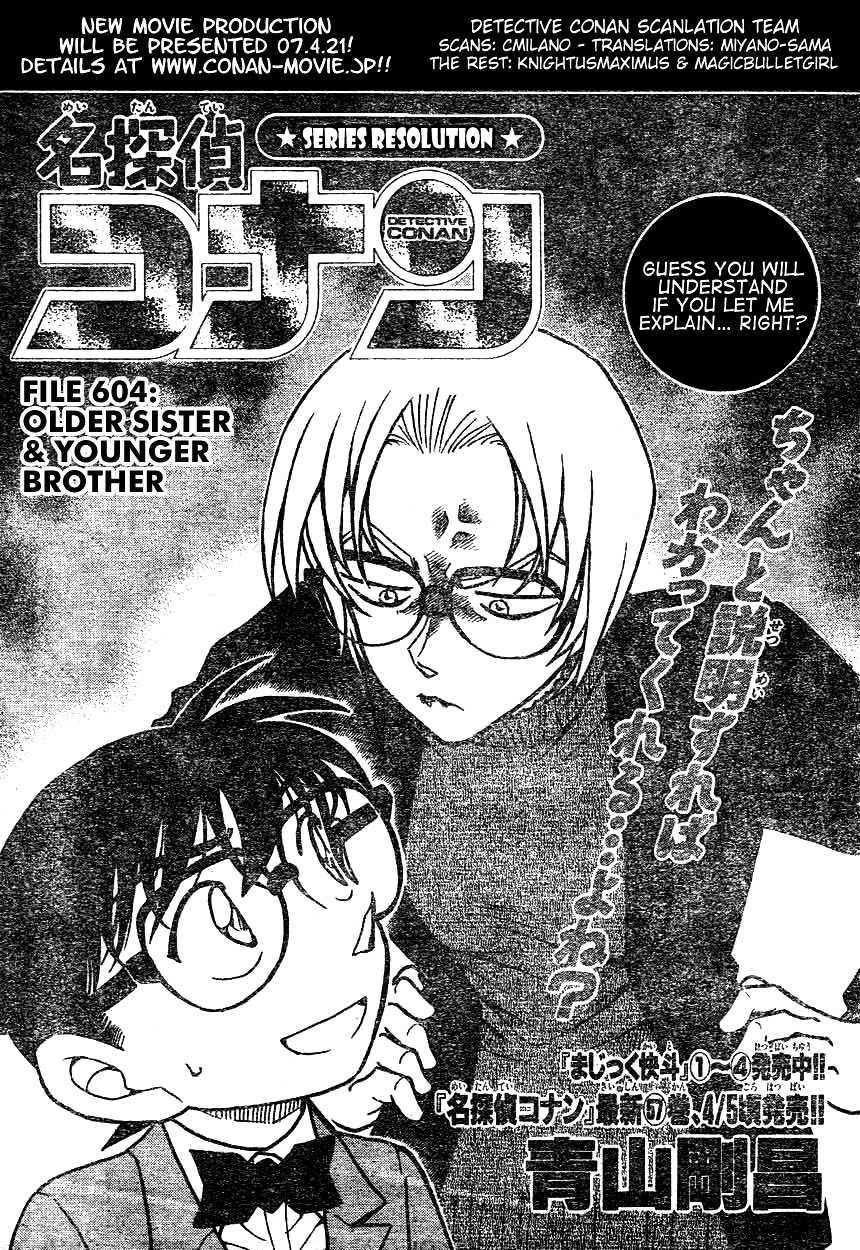 Detective Conan chapter 604 page 1