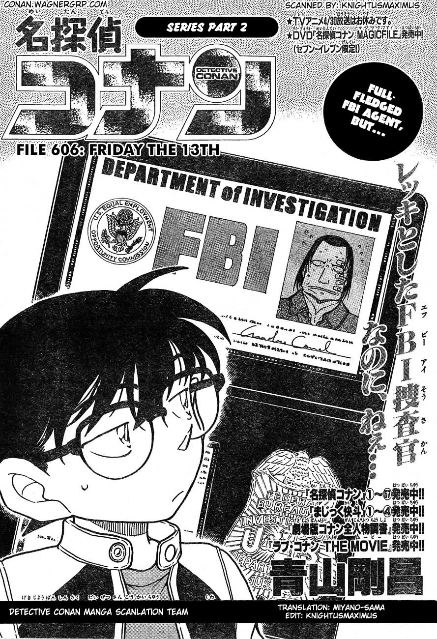 Detective Conan chapter 606 page 1