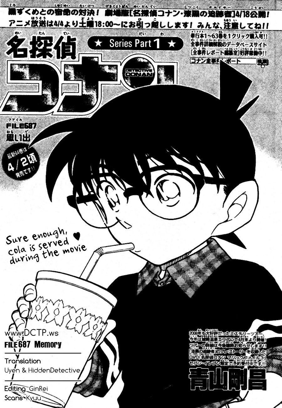 Detective Conan chapter 687 page 1