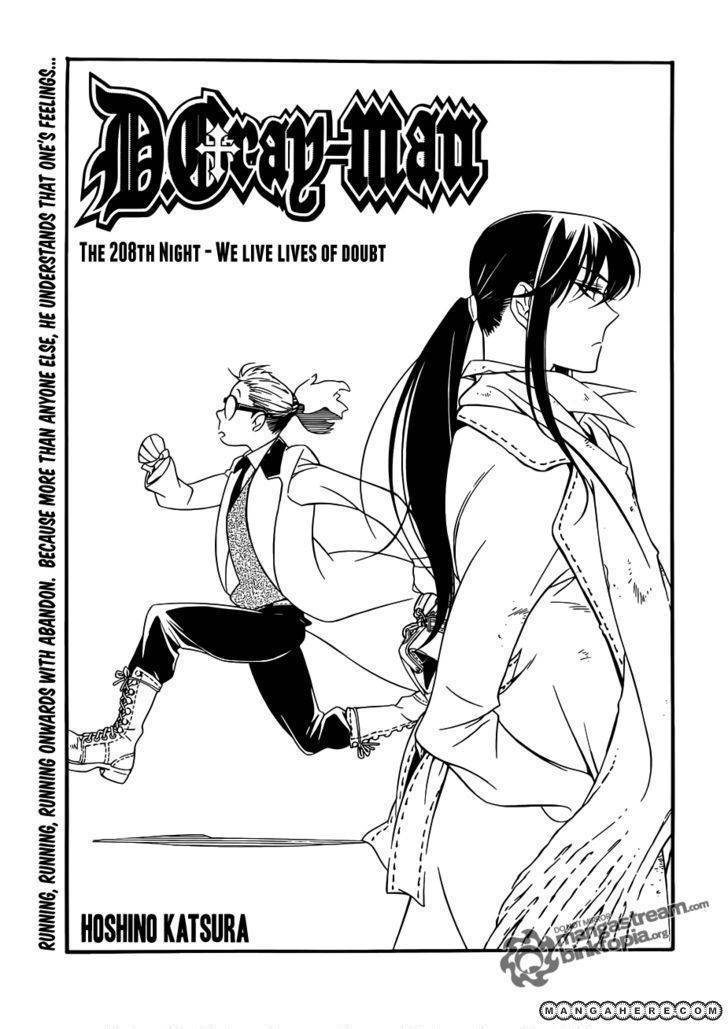D.Gray-man chapter 208 page 1
