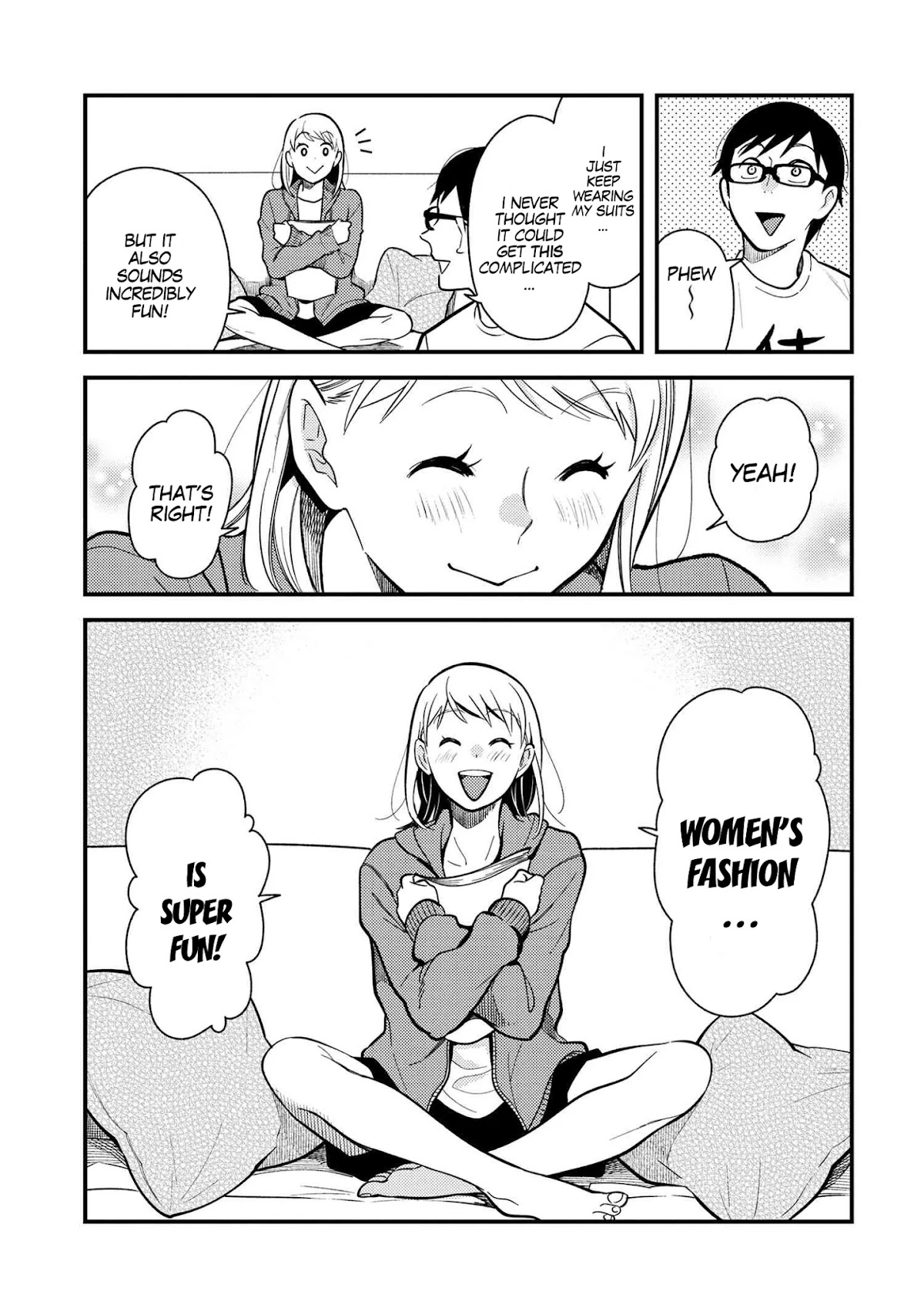 Do it this way if you wear the clothes for ladies' chapter 1 page 11