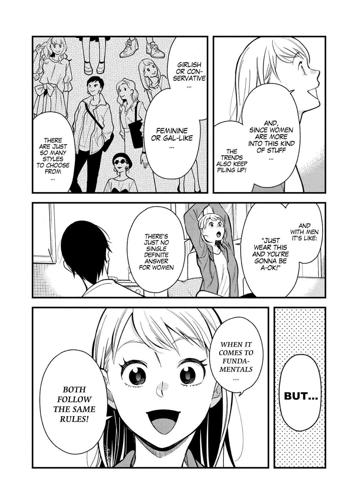 Do it this way if you wear the clothes for ladies' chapter 1 page 5