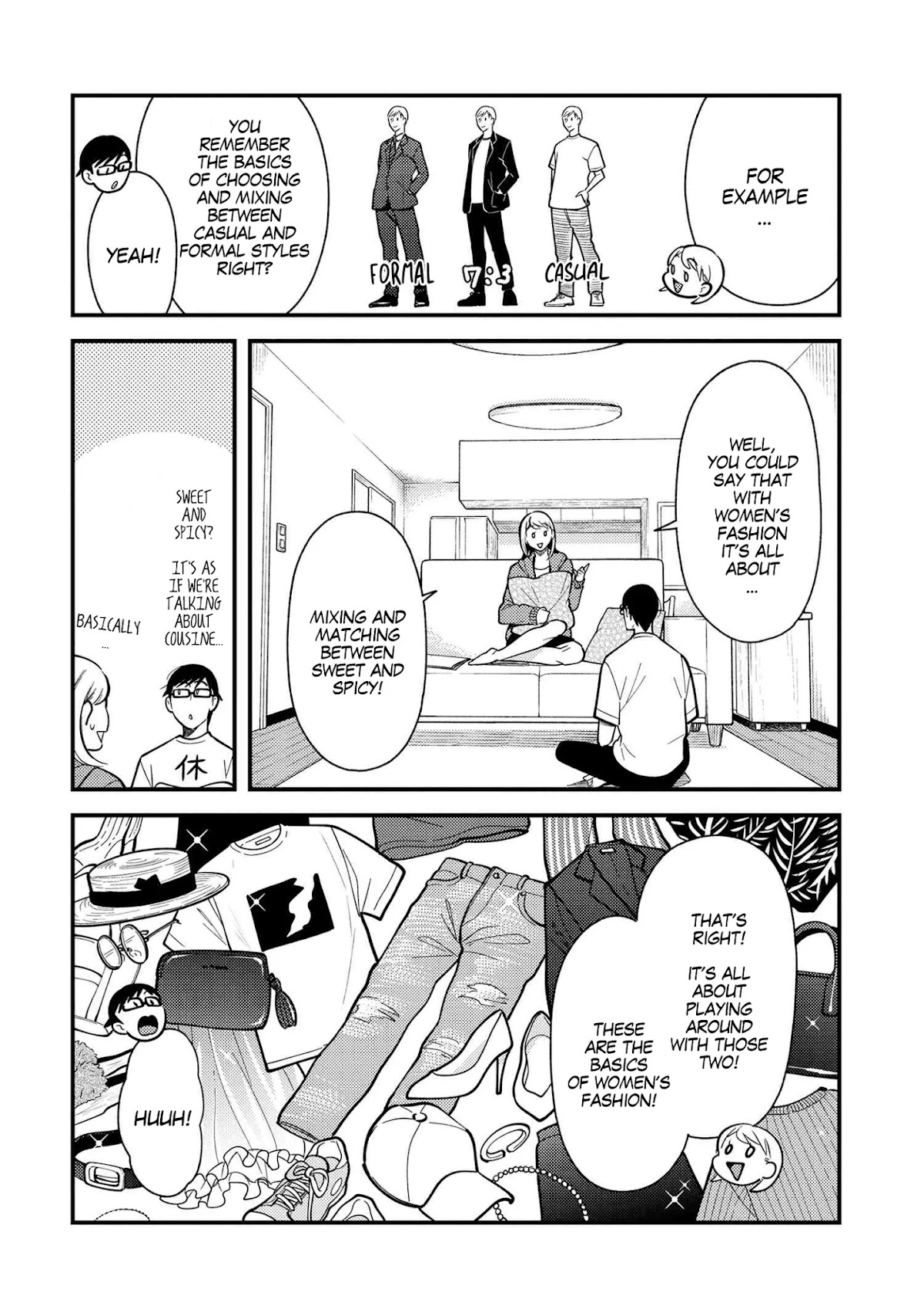 Do it this way if you wear the clothes for ladies' chapter 1 page 6