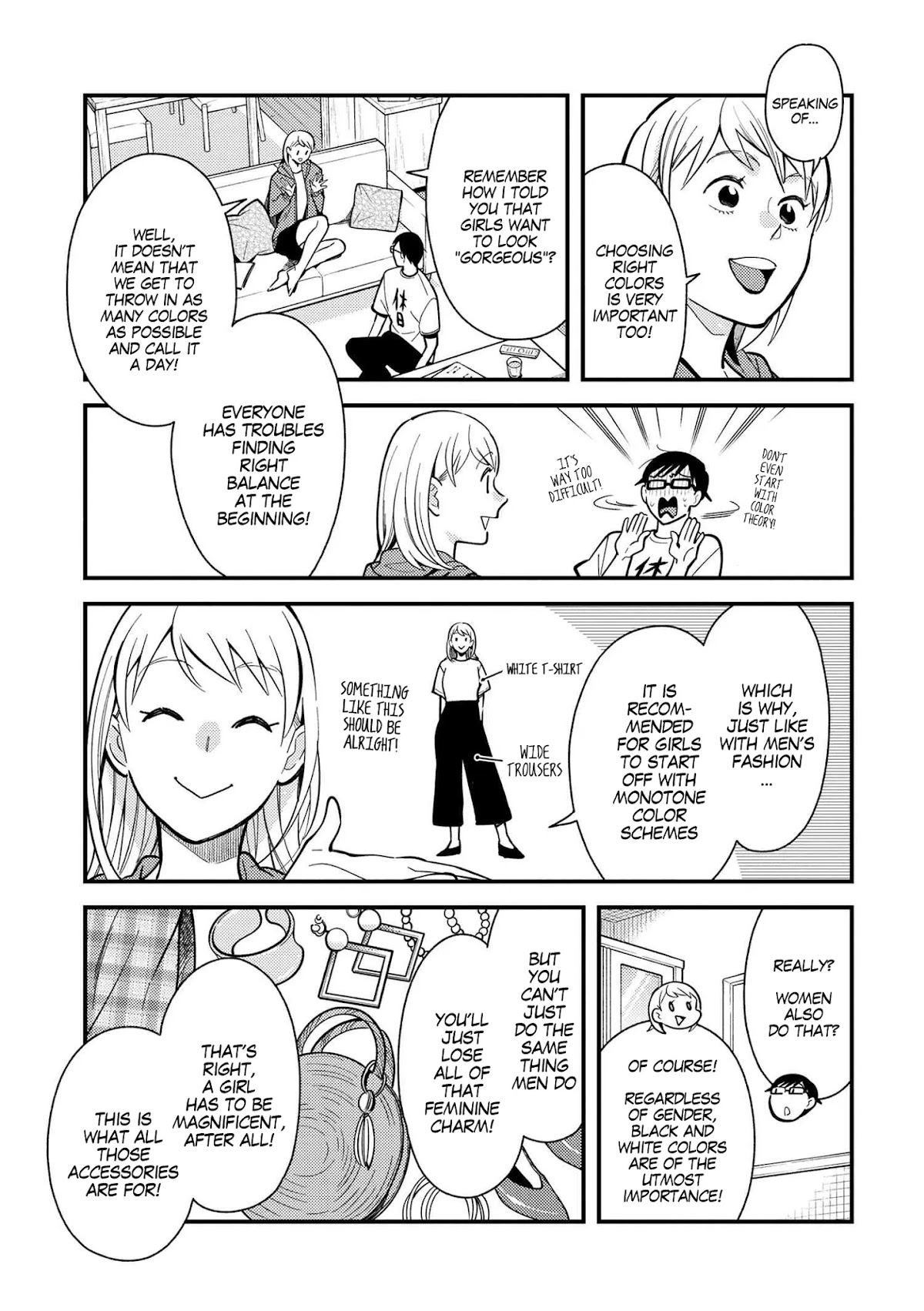 Do it this way if you wear the clothes for ladies' chapter 1 page 7