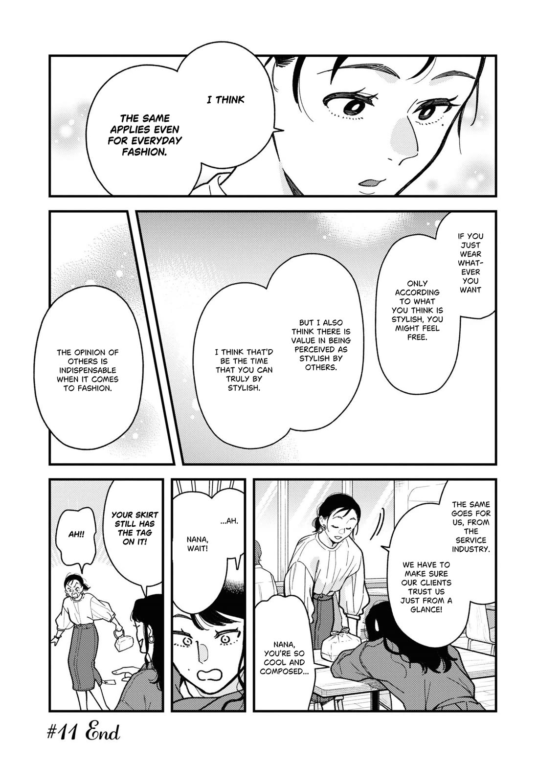 Do it this way if you wear the clothes for ladies' chapter 11 page 7