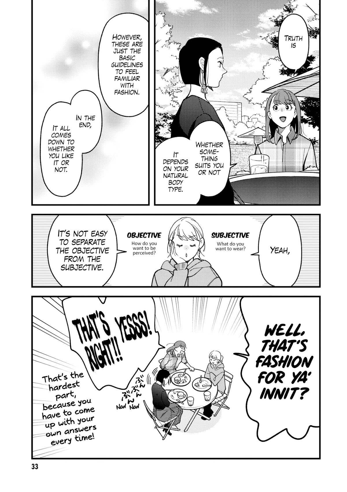 Do it this way if you wear the clothes for ladies' chapter 3 page 8