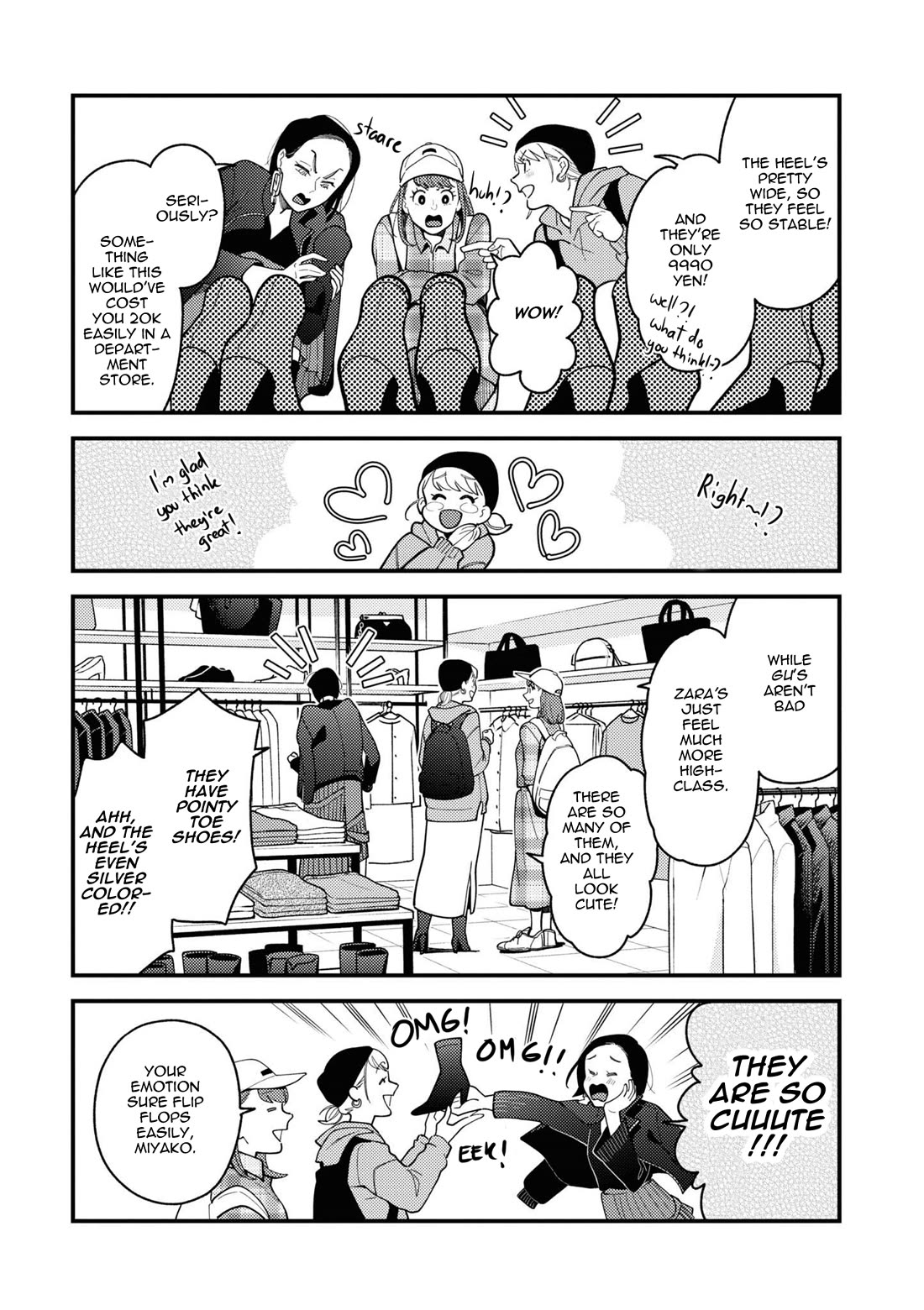 Do it this way if you wear the clothes for ladies' chapter 4 page 6