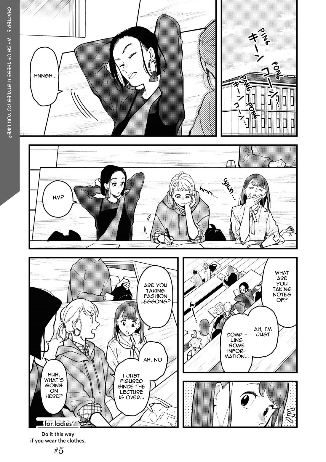 Do it this way if you wear the clothes for ladies' chapter 5 page 1