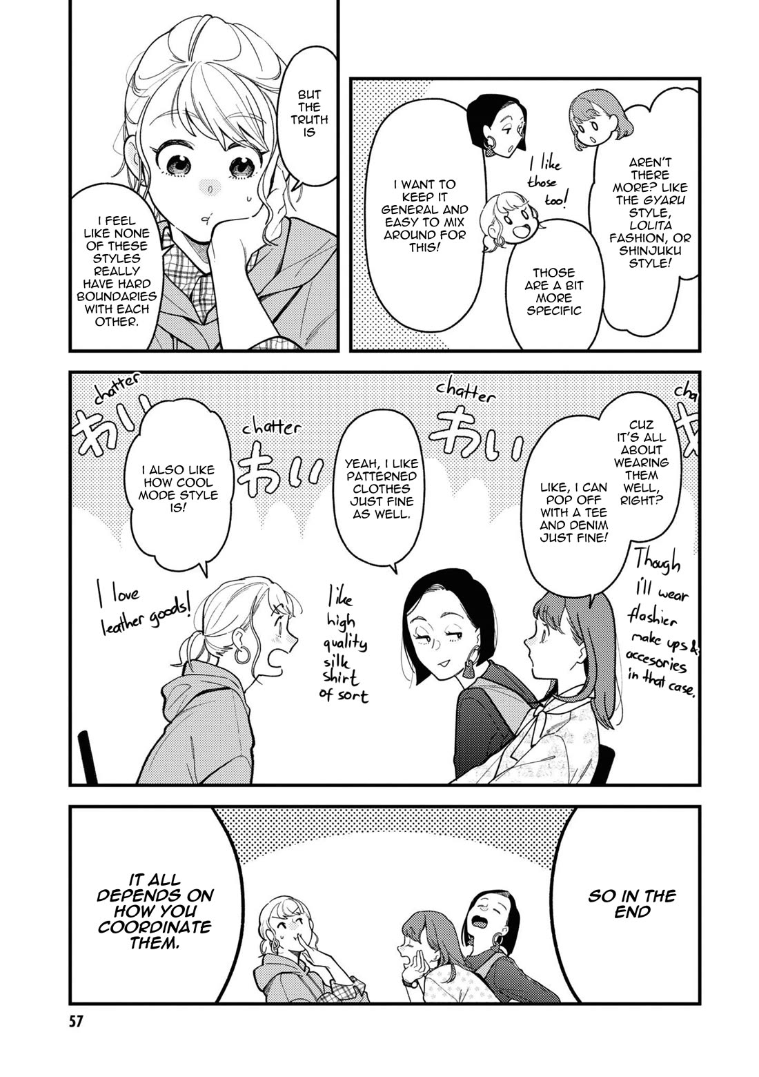 Do it this way if you wear the clothes for ladies' chapter 5 page 7