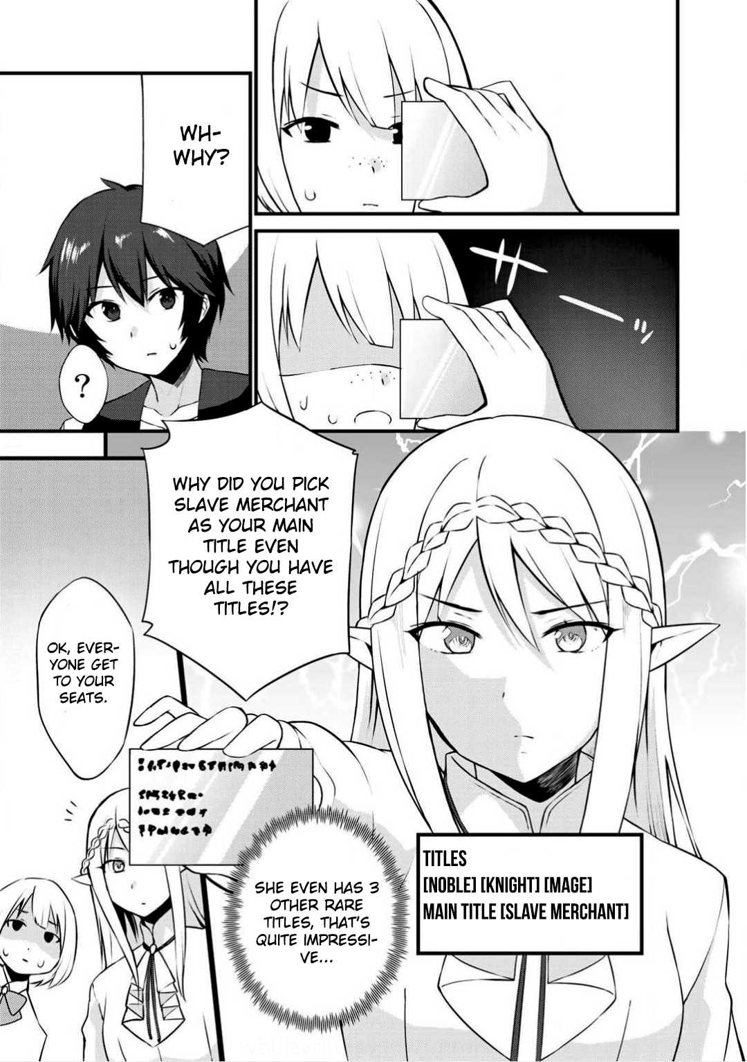 Dorei Shounin Shika Sentakushi Ga Nai desu Yo? ~Harem? Nani sore oishii no?~ chapter 2 page 7