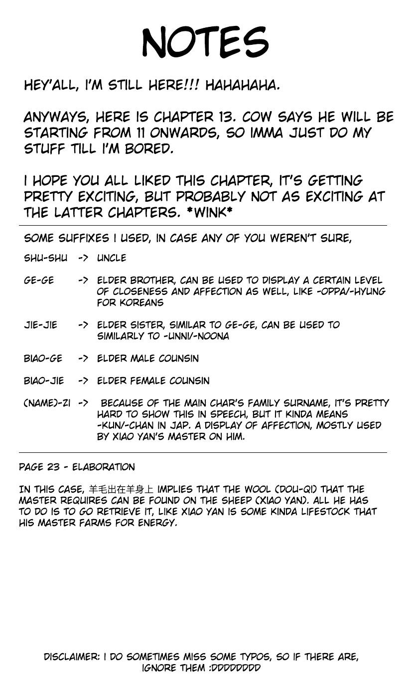 Doupo Cangqiong chapter 13.1 page 25