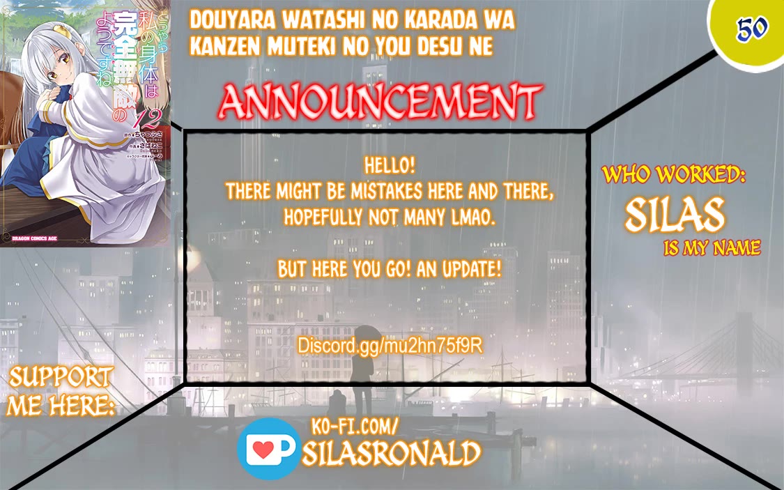 Douyara Watashi No Karada Wa Kanzen Muteki No You Desu Ne chapter 50 page 1