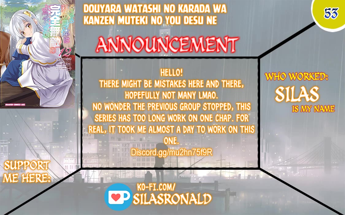 Douyara Watashi No Karada Wa Kanzen Muteki No You Desu Ne chapter 53 page 1