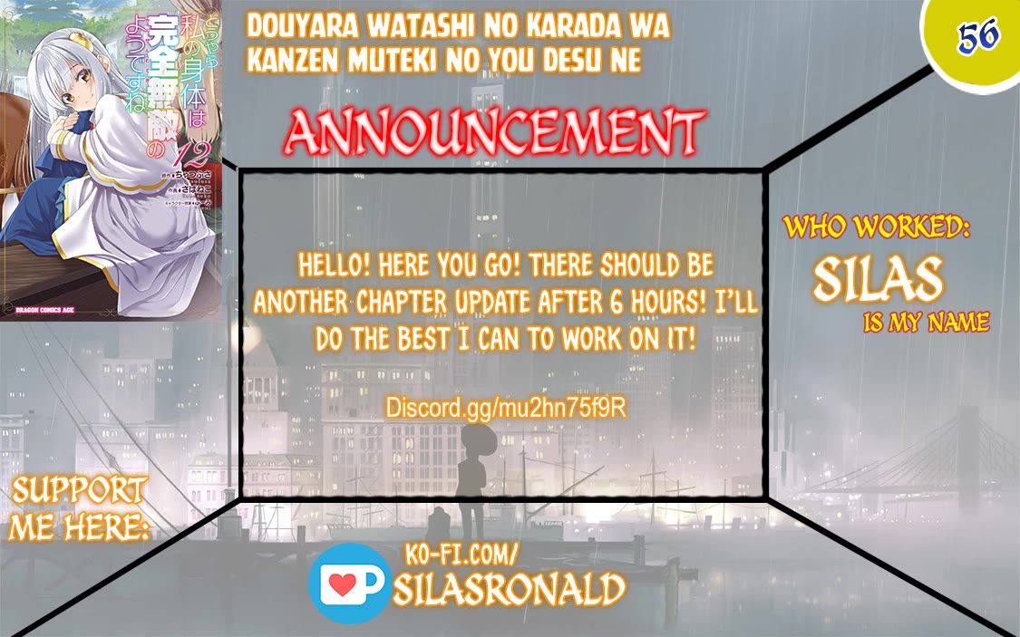 Douyara Watashi No Karada Wa Kanzen Muteki No You Desu Ne chapter 56 page 1