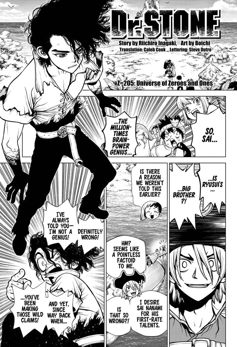 Dr. Stone chapter 205 page 1