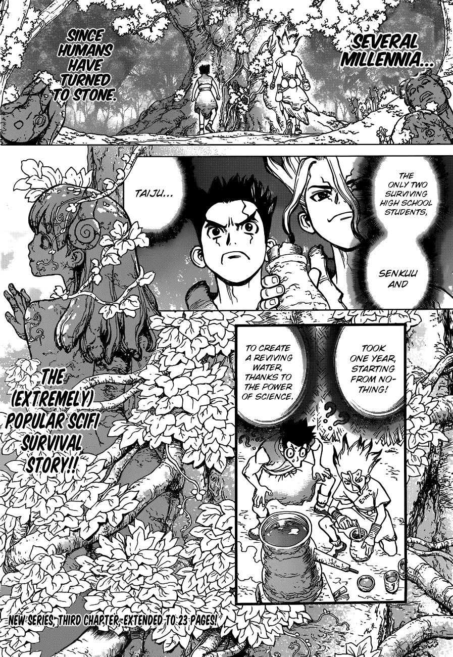Dr. Stone chapter 3 page 1