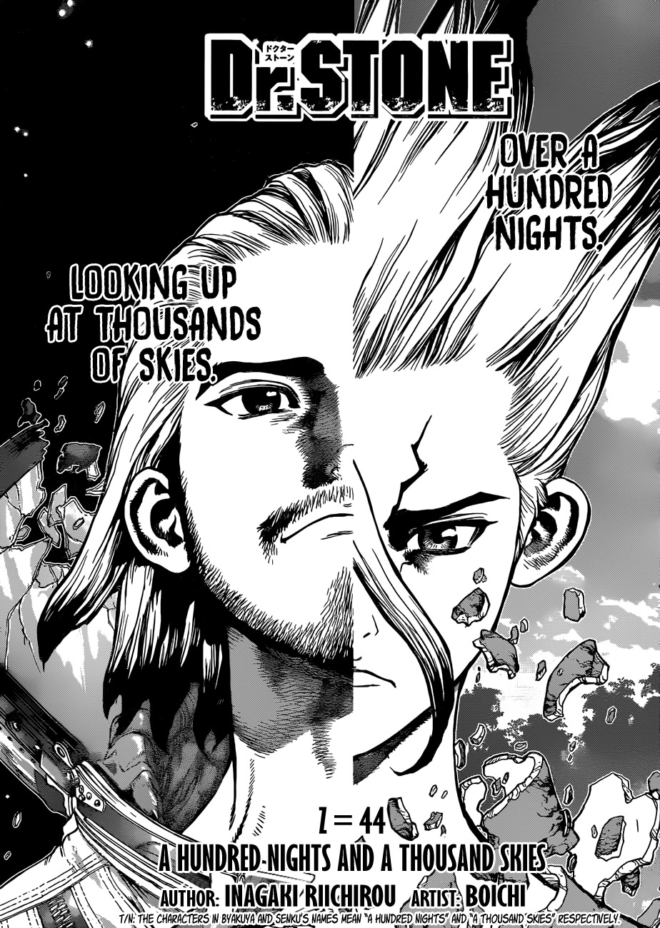 Dr. Stone chapter 44 page 1