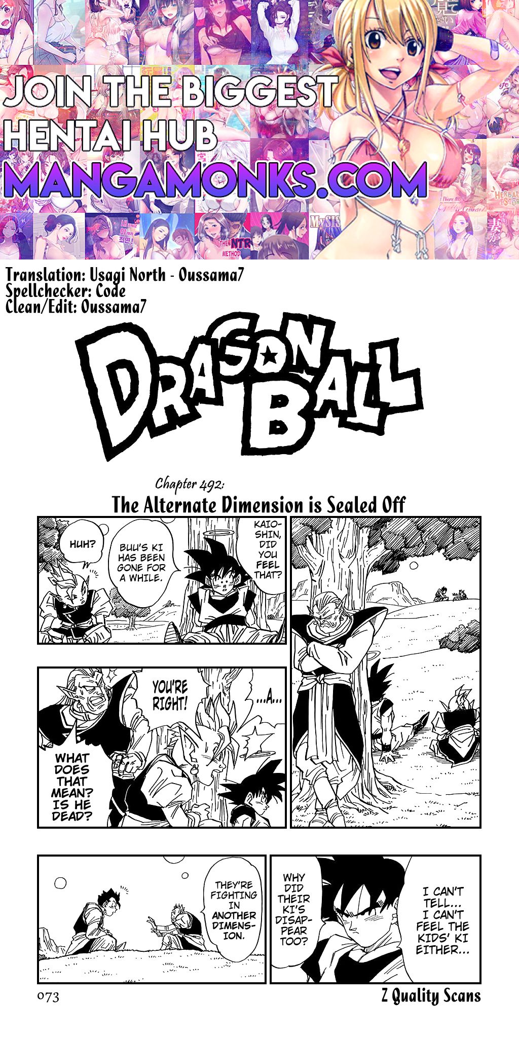 Dragon Ball chapter 492 page 1