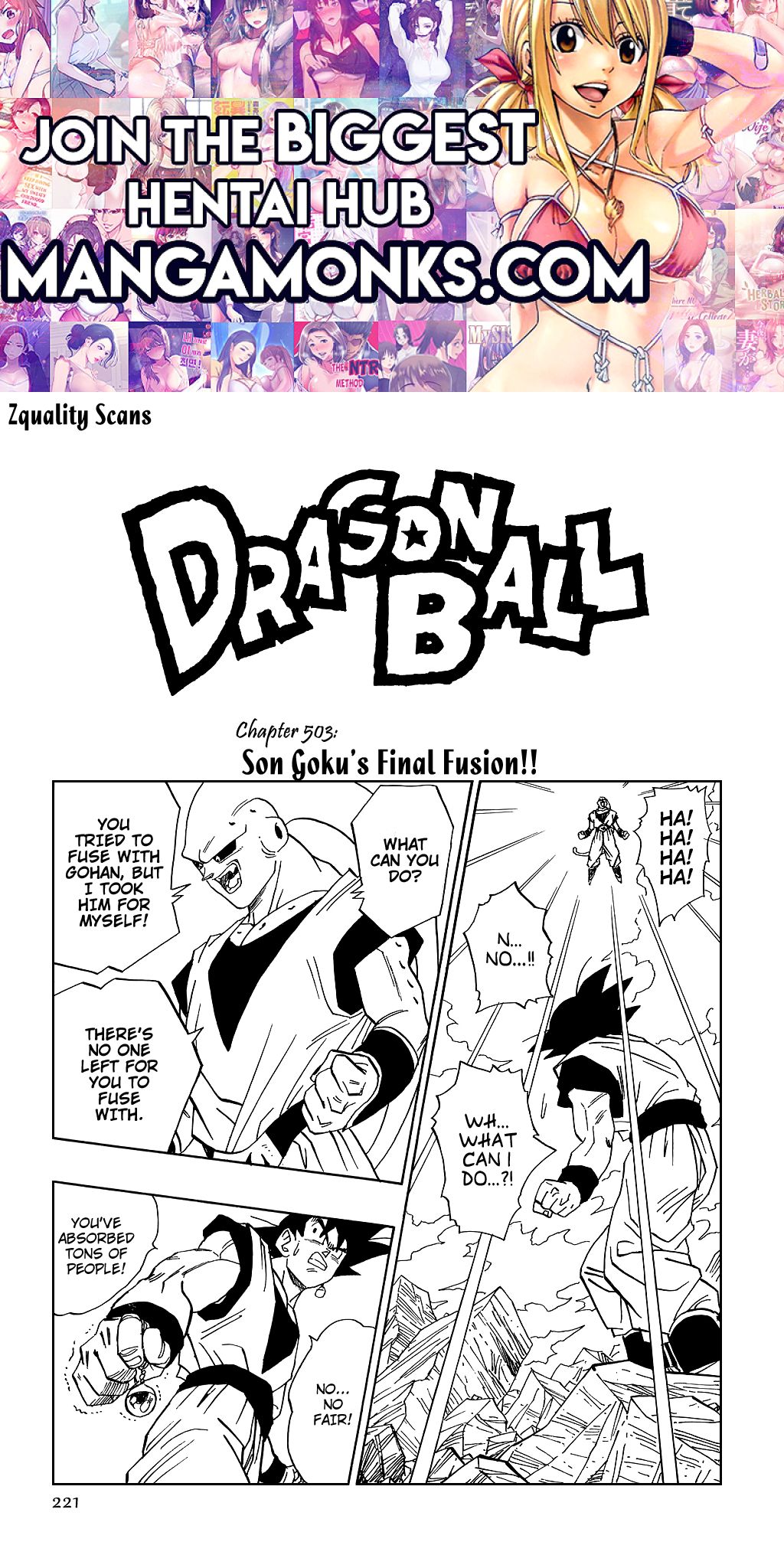 Dragon Ball chapter 503 page 1