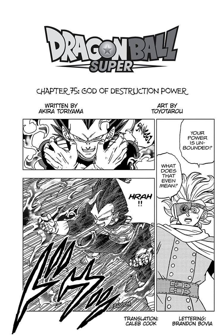 Dragon Ball Super chapter 75 page 1