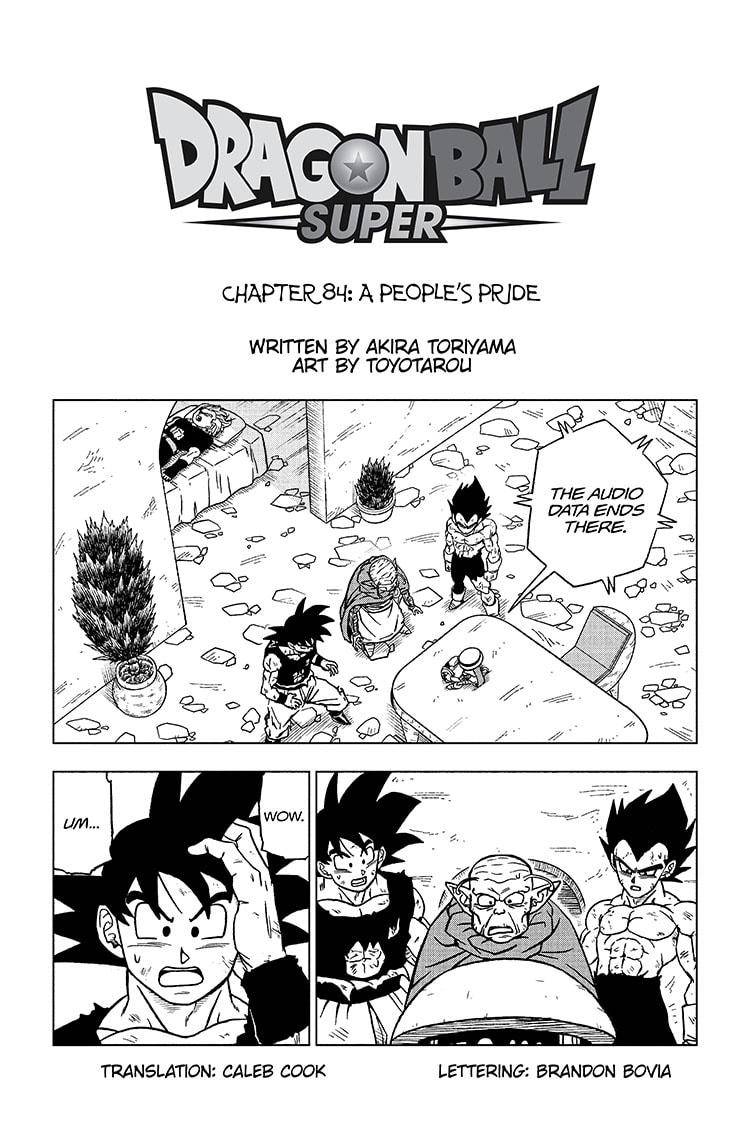 Dragon Ball Super chapter 84 page 1