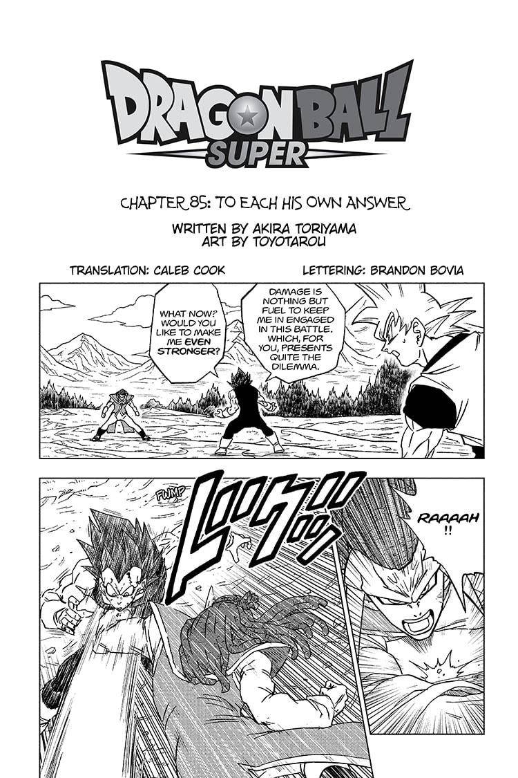 Dragon Ball Super chapter 85 page 1