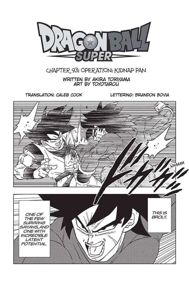 Dragon Ball Super chapter 93 page 1