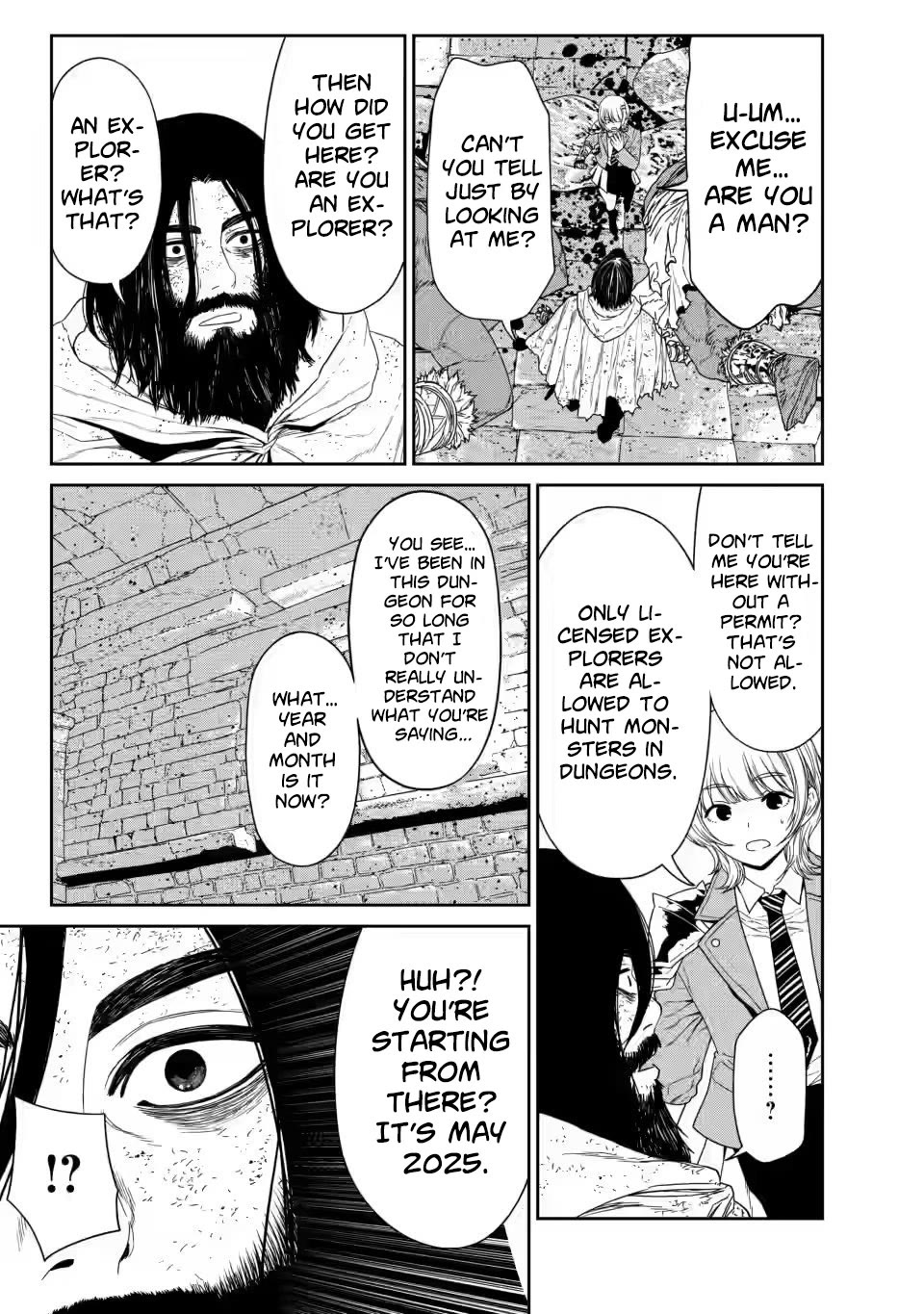 Dungeon de Tatakaitsuzukete 20-nen no Doutei Yuusha, Chijou ni Modottara Danjoubi 1:1000 no Sekai Datta chapter 1 page 14