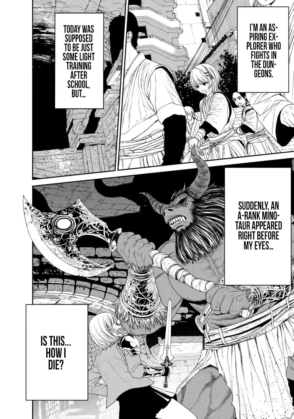 Dungeon de Tatakaitsuzukete 20-nen no Doutei Yuusha, Chijou ni Modottara Danjoubi 1:1000 no Sekai Datta chapter 1 page 4