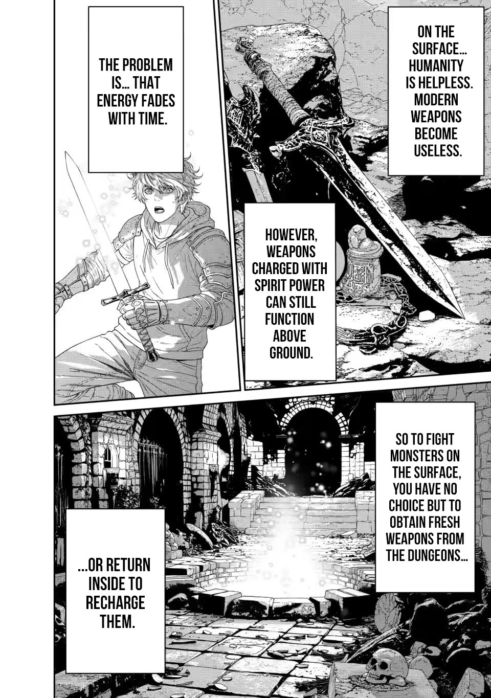 Dungeon de Tatakaitsuzukete 20-nen no Doutei Yuusha, Chijou ni Modottara Danjoubi 1:1000 no Sekai Datta chapter 4 page 3