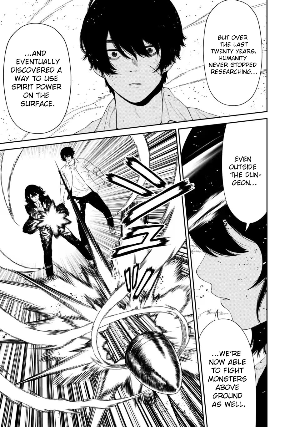 Dungeon de Tatakaitsuzukete 20-nen no Doutei Yuusha, Chijou ni Modottara Danjoubi 1:1000 no Sekai Datta chapter 4 page 4