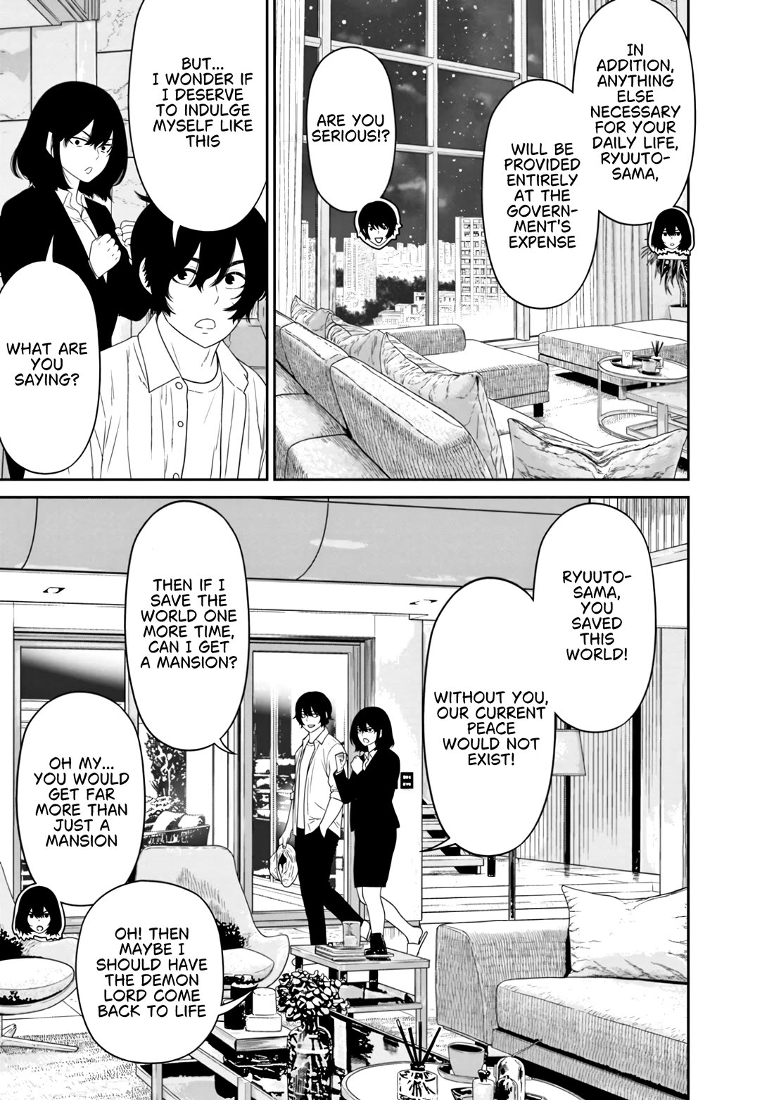 Dungeon de Tatakaitsuzukete 20-nen no Doutei Yuusha, Chijou ni Modottara Danjoubi 1:1000 no Sekai Datta chapter 6 page 23
