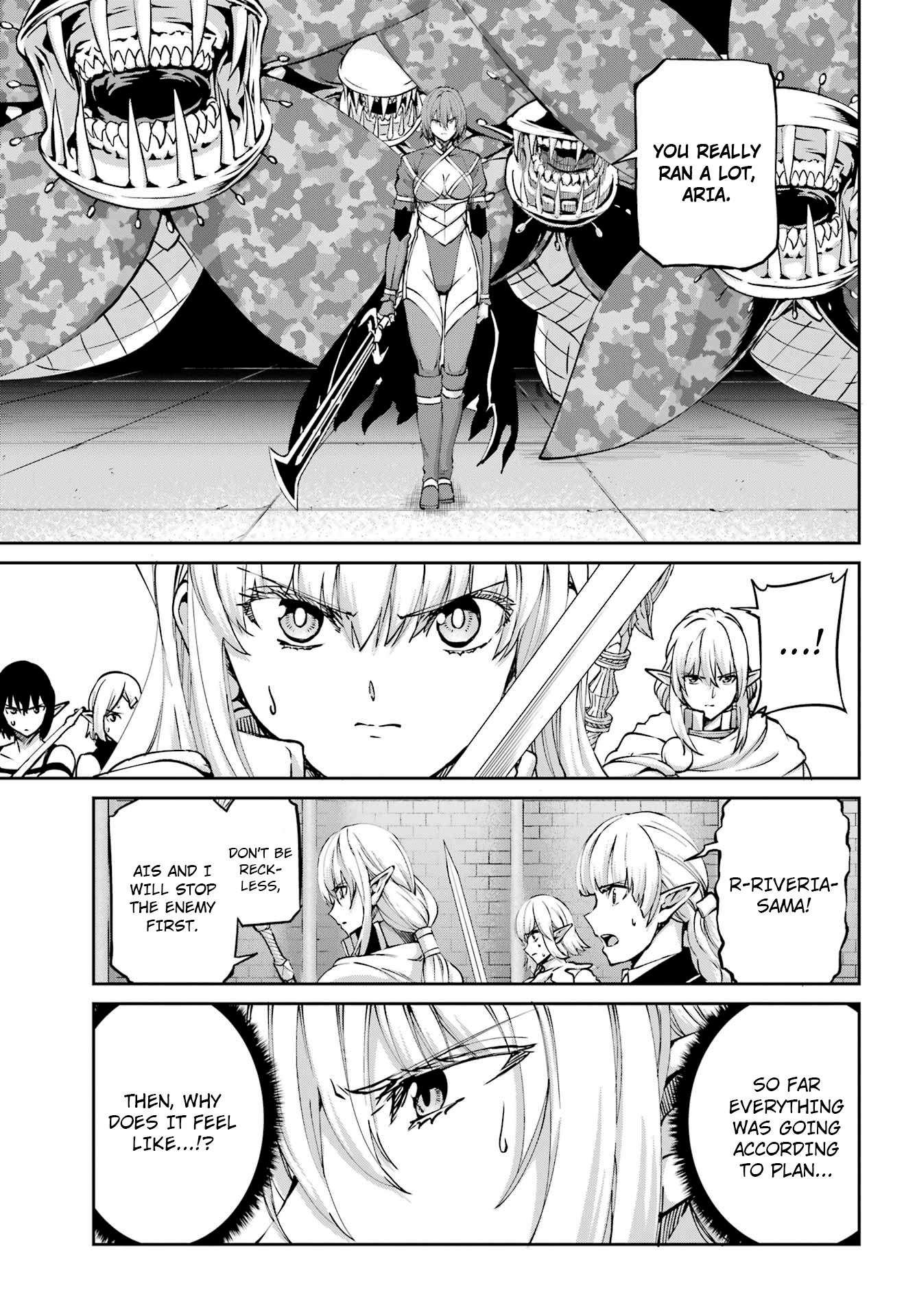 Dungeon ni Deai o Motomeru no wa Machigatte Iru Darou ka Gaiden - Sword Oratoria chapter 104 page 41