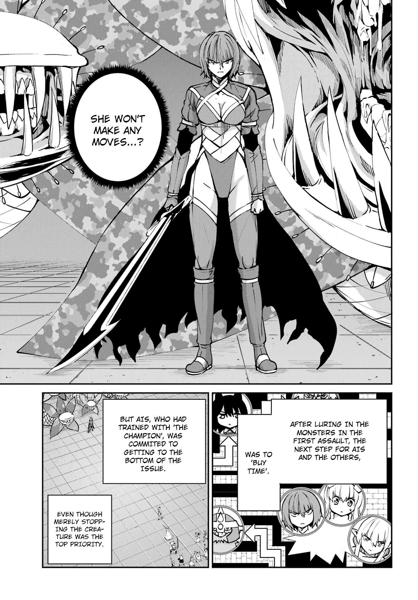 Dungeon ni Deai o Motomeru no wa Machigatte Iru Darou ka Gaiden - Sword Oratoria chapter 105 page 3