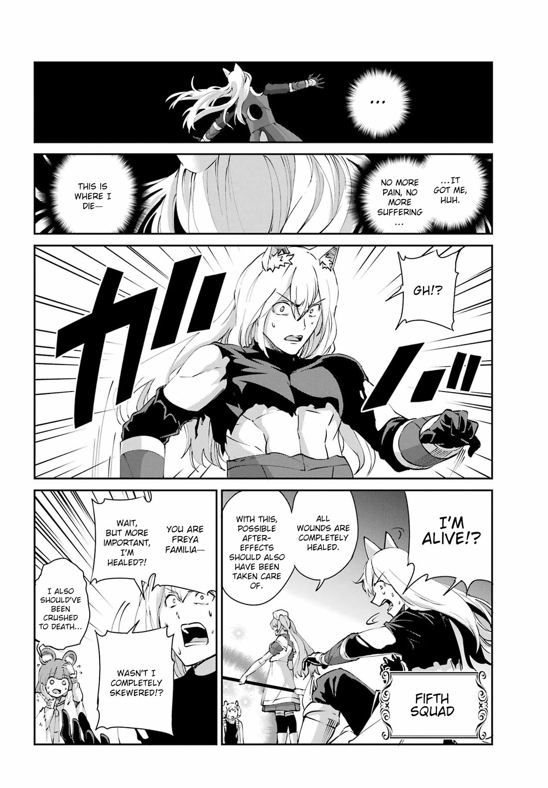 Dungeon ni Deai o Motomeru no wa Machigatte Iru Darou ka Gaiden - Sword Oratoria chapter 129 page 44