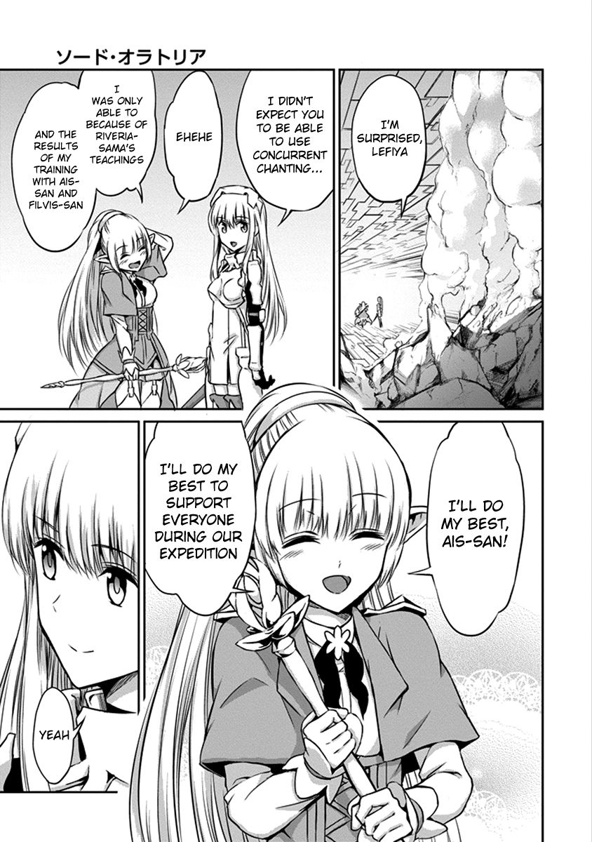 Dungeon ni Deai o Motomeru no wa Machigatte Iru Darou ka Gaiden - Sword Oratoria chapter 33 page 7