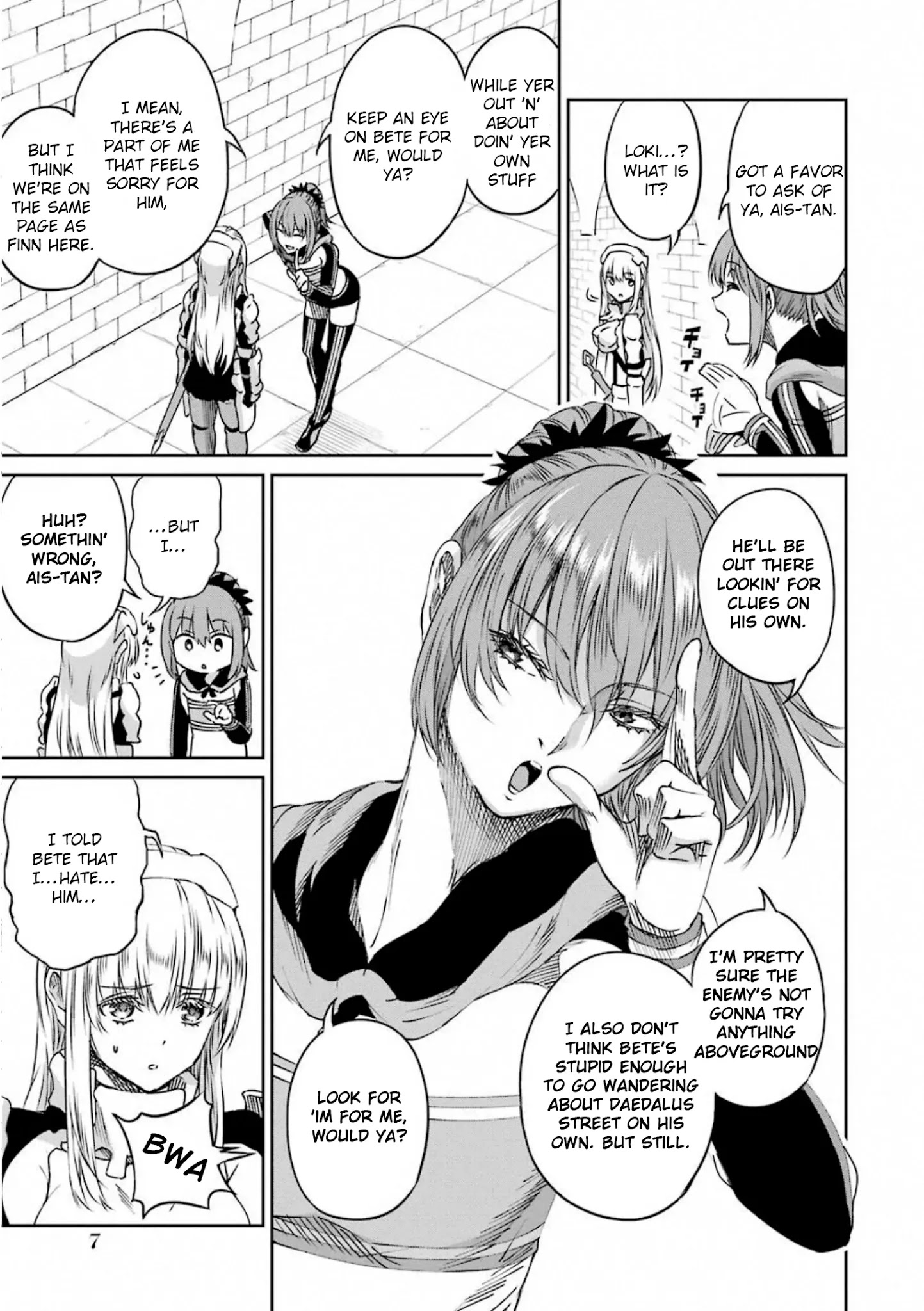 Dungeon ni Deai o Motomeru no wa Machigatte Iru Darou ka Gaiden - Sword Oratoria chapter 71 page 7