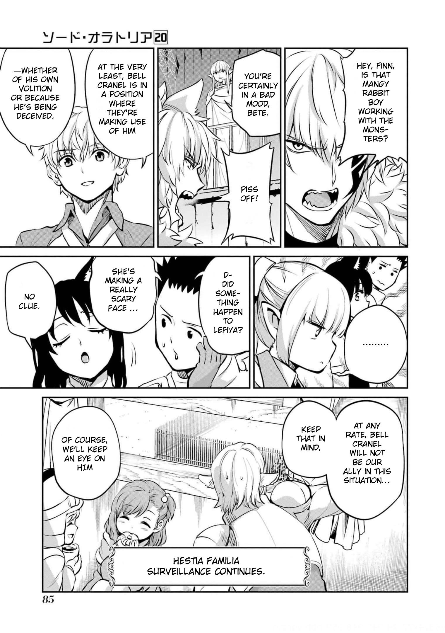 Dungeon ni Deai o Motomeru no wa Machigatte Iru Darou ka Gaiden - Sword Oratoria chapter 84 page 28