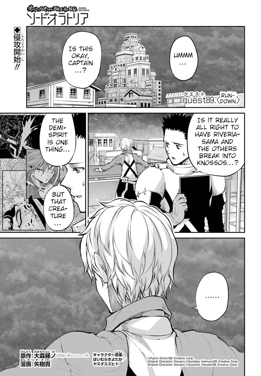 Dungeon ni Deai o Motomeru no wa Machigatte Iru Darou ka Gaiden - Sword Oratoria chapter 89 page 1