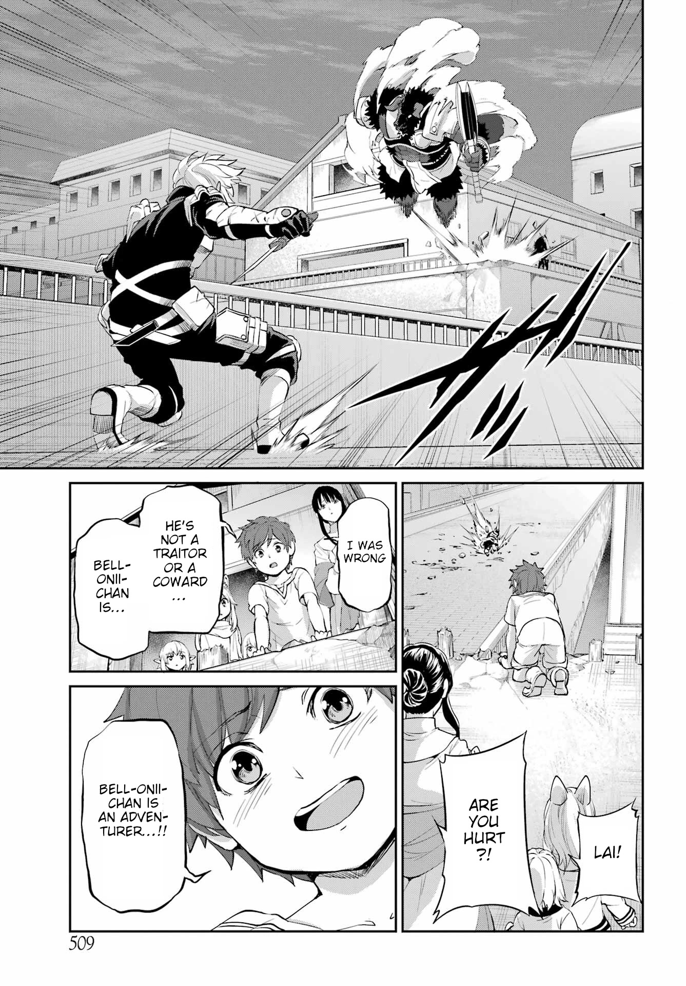 Dungeon ni Deai o Motomeru no wa Machigatte Iru Darou ka Gaiden - Sword Oratoria chapter 94 page 32