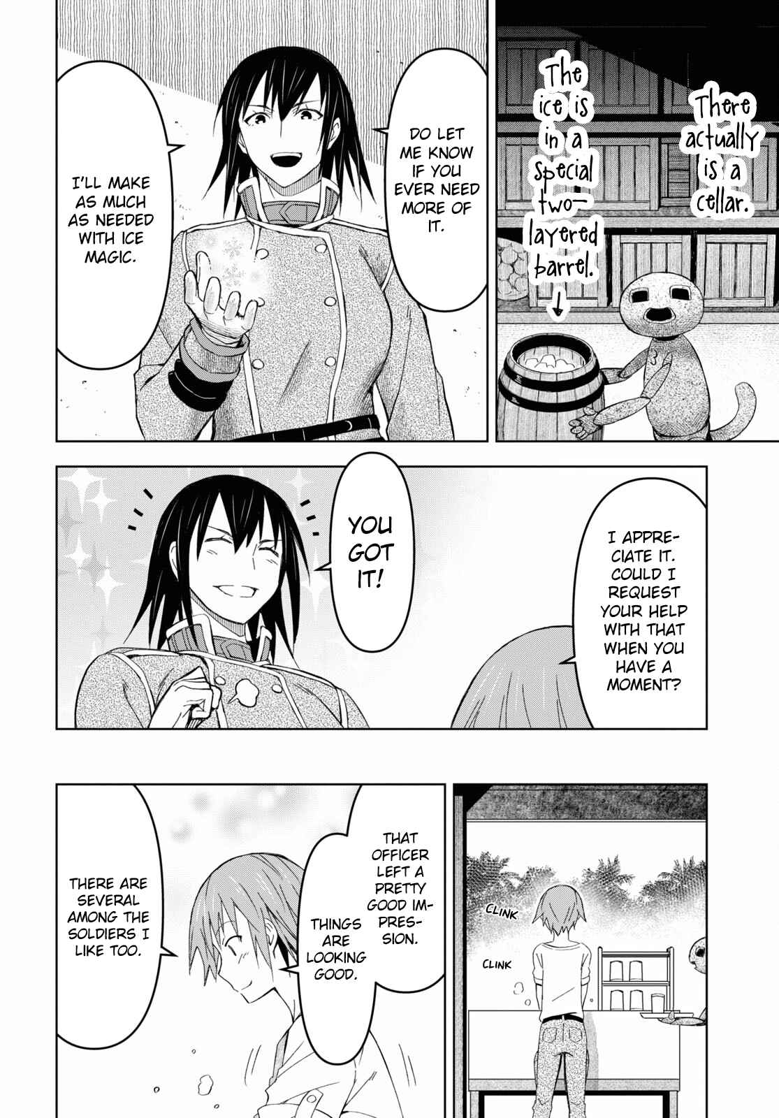 Dungeon Tou de Yadoya wo Yarou! Souzou Mahou wo Moratta Ore no Hosoude Hanjouki chapter 15 page 23