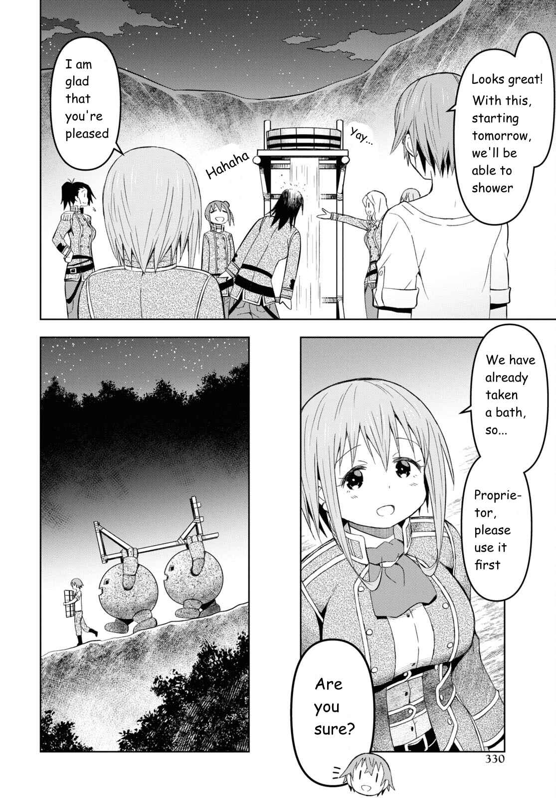 Dungeon Tou de Yadoya wo Yarou! Souzou Mahou wo Moratta Ore no Hosoude Hanjouki chapter 22 page 14