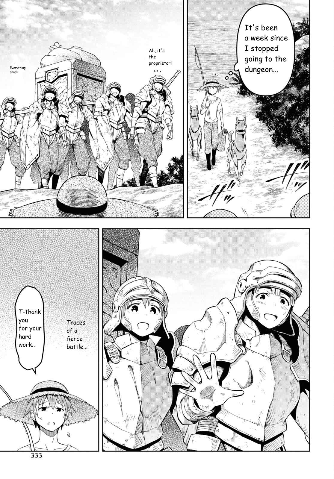 Dungeon Tou de Yadoya wo Yarou! Souzou Mahou wo Moratta Ore no Hosoude Hanjouki chapter 22 page 17