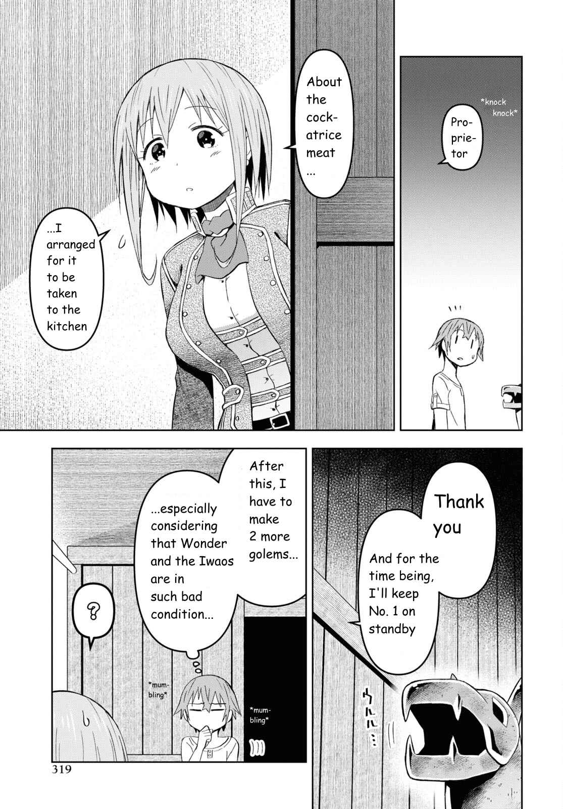 Dungeon Tou de Yadoya wo Yarou! Souzou Mahou wo Moratta Ore no Hosoude Hanjouki chapter 22 page 3