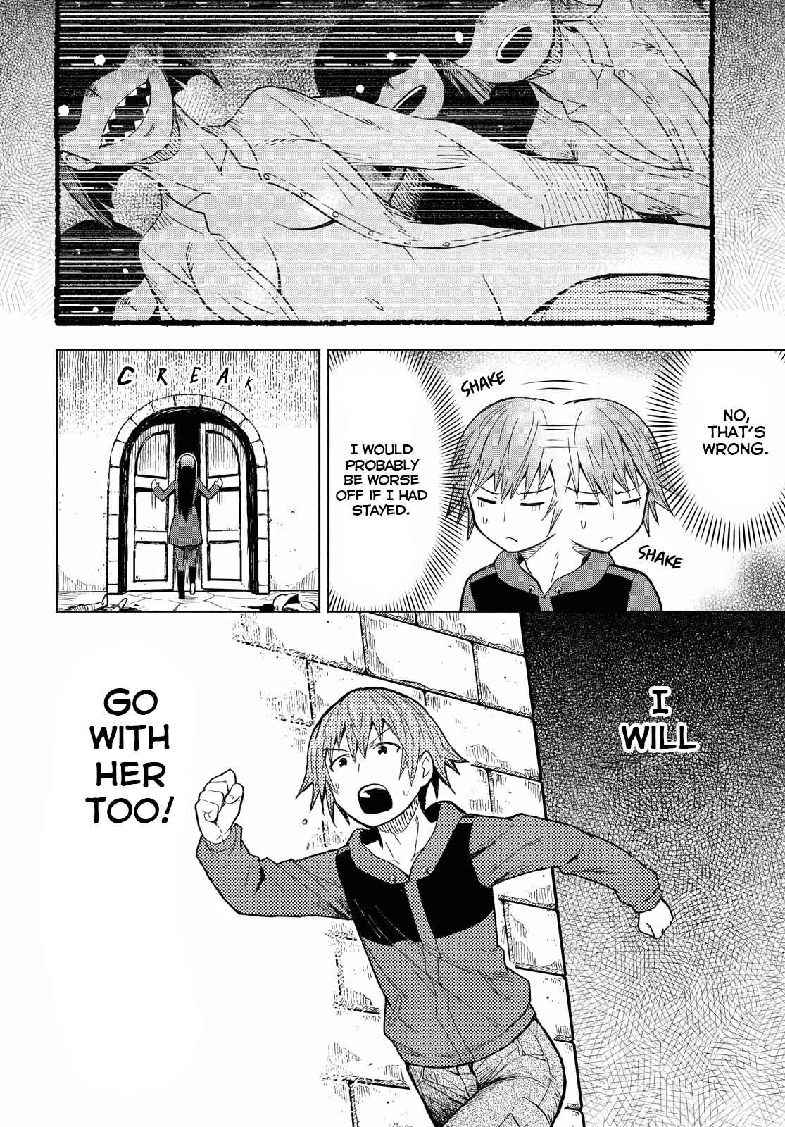 Dungeon Tou de Yadoya wo Yarou! Souzou Mahou wo Moratta Ore no Hosoude Hanjouki chapter 3 page 24